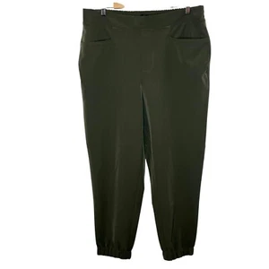 Universal Standard Jogger Pants Olive Green Womens 14-16 Small Pull On Stretch - Picture 1 of 11