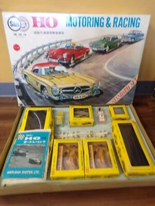 Vintage 1960's Marusan Japan HO scale Slot Car Set MIB Nichimo Gakken Yonezawa - Picture 1 of 8