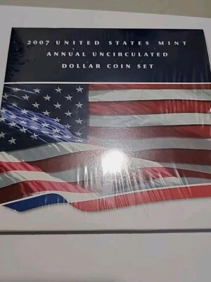 2007 United States Mint Annual Uncirculated Dollar Coin Set - Unopened/Sealed - Image 1 of 4