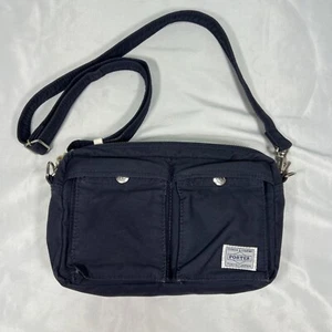 Yoshida Porter PEACE BY PEACE Cotton Project Shoulder bag Navy men women - Picture 1 of 20