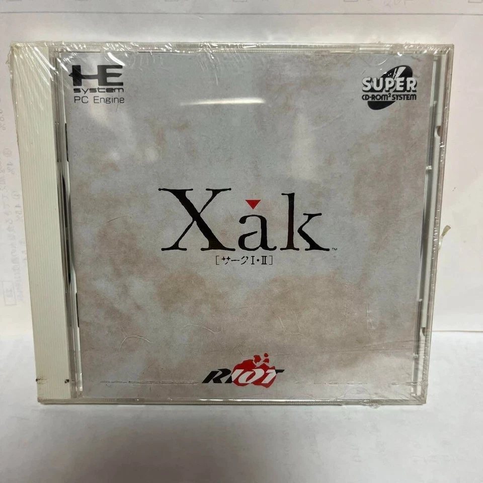 Xak: The Art of Visual Stage PC Engine PCE TJCD2032 1992 NTSC-J NEC Riot NEW - Image 1 of 4