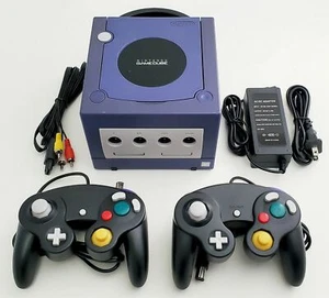 OG Nintendo GameCube Gaming System INDIGO Console 2 Controller Bundle DOL-001 - Picture 1 of 6