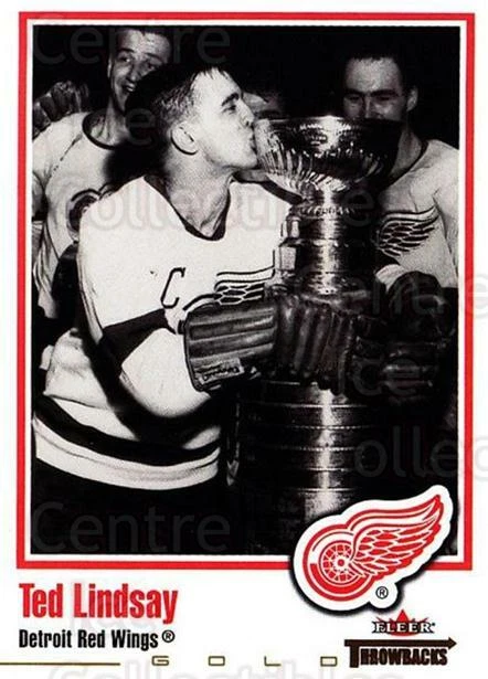 2002-03 Fleer Throwbacks Gold #10 Ted Lindsay, Stanley Cup - Image 1 of 1