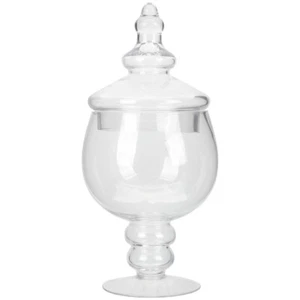Wedding Practical Candy Jar With Lid Glass Candy Bowl Snack Glass Jar - Picture 1 of 12