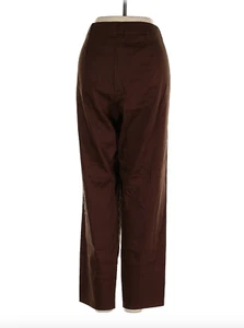 J.Jill Womens 100% Linen High Rise Relaxed Trousers Size 16T Tall Brown SP GDD - Picture 1 of 11