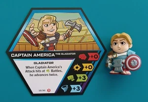 CAPTAIN AMERICA GLADIATOR FIGURE Funko Marvel Battleworld Series 3 With Card - Picture 1 of 2