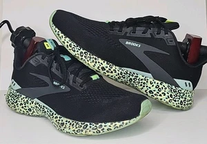 Brooks Launch 8 Damen-Laufschuhe schwarz Wild Cheetah-Druck Größe 10,5 - Bild 1 von 12