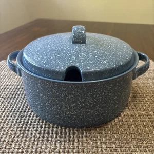 Tureen Mikasa "Ultrastone Country Blue" 8 pulgadas con tapa CU501 RARO - Imagen 1 de 7