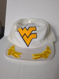 Vintage West Virginia Mountaineers WVU SnapBack Hat Cap Trucker Captains Mesh Wv - Picture 1 of 6