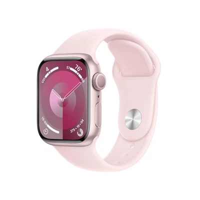 Apple Watch Series 9 GPS 41mm Rosa Aluminio con Correa Deportiva Rosa Claro S/M Foto 1 de 4