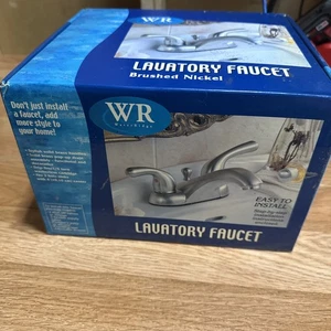 NEU Wasser First Toilettenarmatur massiv Messing gebürstet Nickel Finish - 2 Griffe - Bild 1 von 5