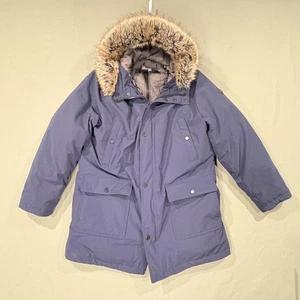 Chaqueta Michael Kors Para Hombre XL Azul Marino Parka Imitación Piel Capucha Forro Acolchado Cálido Invierno - Imagen 1 de 14