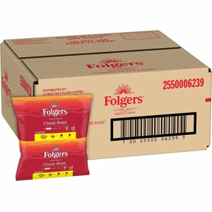 Folgers Classic Roast Coffee Filter Packs, 0.9 Oz, Box Of 40 Packs - Picture 1 of 6