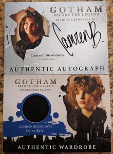 Gotham Season 1 &2 Autograph Card & Relic Carmen Bicondova as Selina Kyle 🔥  - Picture 1 of 4