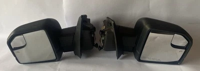 Par de espelhos laterais Ford F150 2015 - 2020 fabricante de equipamento original preto em excelente estado - Imagem 1 de 4