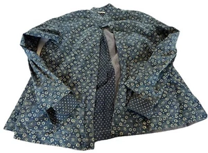 Péro Cotton Handmade Handwoven Blouse Top Cape EUC Small Medium Designer Blue - Picture 1 of 15