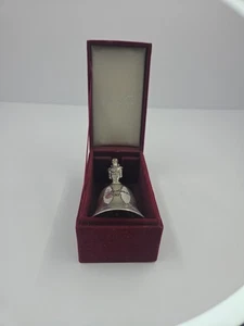 Godinger Silver Plate Christmas Bell 2001 Angel Handle w/ Box – Good - Picture 1 of 7