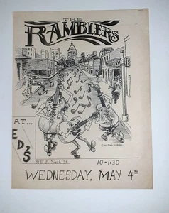 Ramblers Flyer Poster Lot Soap Creek Austin TX - Bild 1 von 2