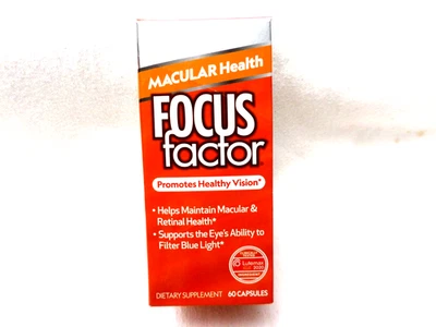 Focus Factor Salud Macular Visión Saludable 60 Cápsulas Lote de 2. Precintado. Foto 1 de 4
