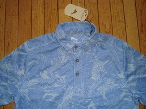 TOMMY BAHAMA MEN'S COTTON POLYESTER HAWAIIAN POLO SHIRT SIZE SMALL BNWT@$110.00 - Picture 1 of 9