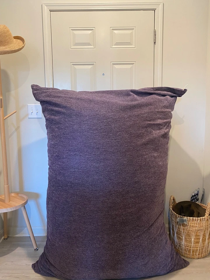 Giant Bean Bag - Jaxx 5.5 ft Pillow Saxx Foam Bean Bag, Premium Chenille Cover - Image 1 of 4