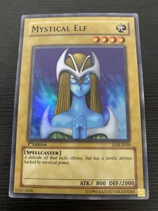 Mystical Elf 1st Ed. Moderately Played Legend of Blue Eyes EURO PRINT LOB-E050 - Picture 1 of 2