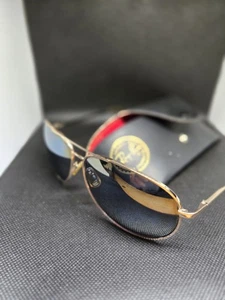 Ray-Ban R6543ST Pilotenbrille goldfarbenes Gestell grüne Gläser Shooter-Bügel - Bild 1 von 3