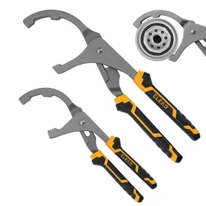 Adjustable Oil Filter Wrench Set 9" & 12" Oil Filter Pliers Oil Filter Removal T - Picture 1 of 9