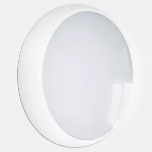 LED 2D Light Emergency / Microwave Sensor Fitting 18 Watt IP65 White Bulkhead  - Picture 1 of 12