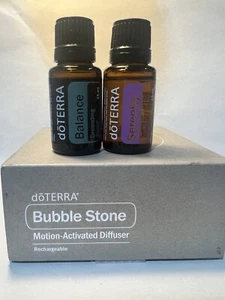 doTERRA SOLD OUT Bubble Stone Diffuser & 2-15ml Essential Oil-Serenity & Balance - Picture 1 of 6