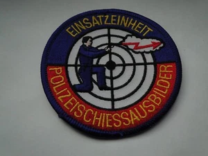 Polizei-Aufnäher  Einsatzeinheit Polizeischiessausbilder   ca 9 cm - Picture 1 of 1