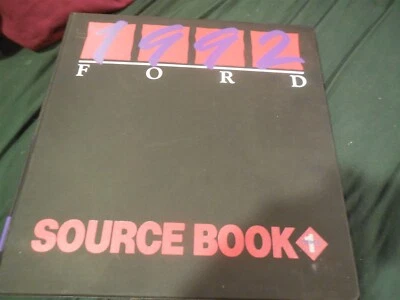 1992 FORD MUSTANG THUNDERBIRD ESCORT TEMPO TAURUS DEALER ALBUM BINDER ALONE - Image 1 of 3