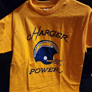 San Diego Chargers Vintage AAA T-Shirt NEW CHARGER POWER Mens Small - Imagen 1 de 2