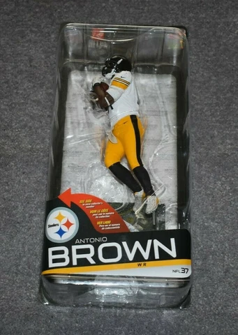 PITTSBURGH STEELERS ANTONIO BROWN #84 NFL FOOTBALL SERIES 37 ACTION FIGURES Cover