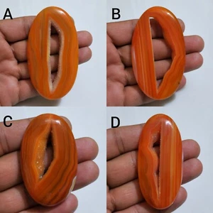 Wonderful Window Druzy Agate Cabochon Oval Shape Loose Gemstone Making Jewelry - Picture 1 of 13