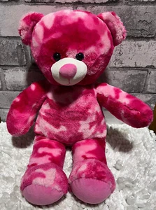 Build A Bear Workshop Pink Camouflage Teddy Plush Stuffed Animal 17” - Picture 1 of 7