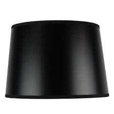 Home Concept Hardback Shallow Drum Lamp Shade 10x12x8 Black 101208DSBP