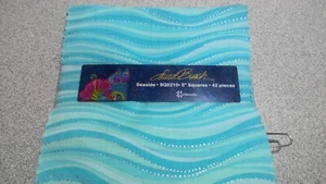 LAUREL BURCH SEASIDE 5" Squares- 42 Pieces Quilt Fabric Pre-cut - Picture 1 of 5