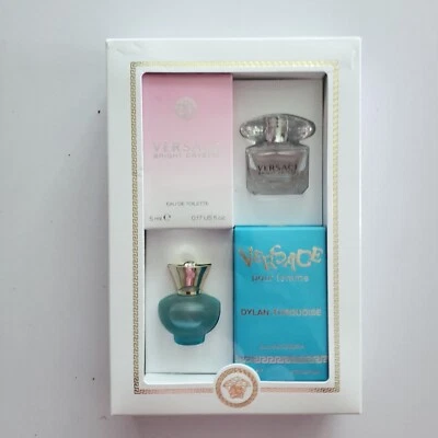 Versace MINI 2 piezas Juego de Regalo Cristal Brillante Dylan Turquesa EDT Perfume 0.17 Fl Oz  Foto 1 de 4