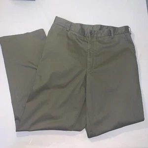 Nike Golf Pants Mens 36x32 Olive Green Flat Front #1165 - Picture 1 of 10