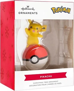Hallmark Pokémon Pikachu on Poké Ball Christmas Ornament - Picture 1 of 2