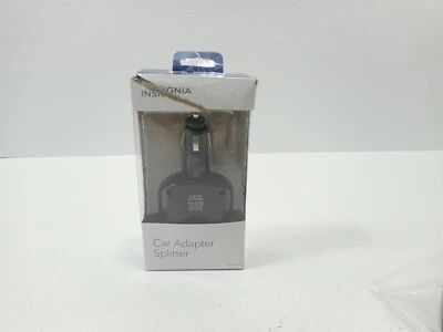 Insignia- Vehicle Power Adapter Splitter - Black - Image 1 of 2