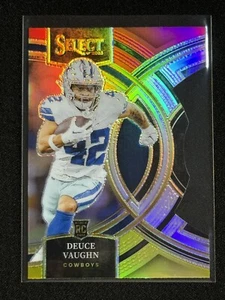 Deuce Vaughn (RC) - 2023 Select Premier Level Red/Yellow Die-Cut #128 Cowboys - Picture 1 of 2