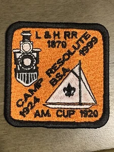 L & H RR Boy Scouts Of America Camp Resolute Badge Patch - Picture 1 of 2