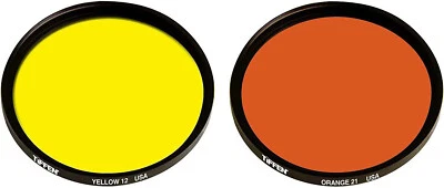 Tiffen 49mm 12 Filter (Yellow) & 49mm 21 Filter (Orange) Filter Kit - 2 Filters - Image 1 of 4