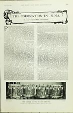 1902 PRINT CORONATION IN INDIA SIR MAHDO SINGH MAHARAJA OF KOLHAPUR KOOCH BEHAR