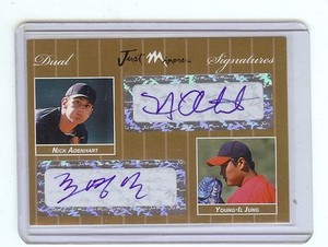 NICK ADENHART - YOUNG IL JUNG 2007 Dual Autograph *GOLD* x/10