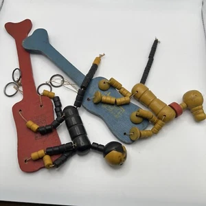 Vintage FISHER PRICE POP UP KRITTER Cat & Pluto Old 1930’s Wood Toys - Picture 1 of 10