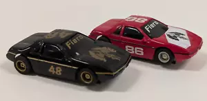 Vintage Tyco Fiero Challenge schwarz #48 & rot #86 HO Slotcars - Bild 1 von 17