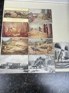 Lote (9) Tarjeta Postal Animal, Cavernícola Chicago Field Museum Historia Natural De Colección - Imagen 1 de 5